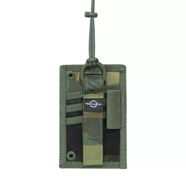  Ház PENTAGON ID CARD HOLDER POUCH CAMO K17096 SZÜRKE TEREPSZÍNŰ 