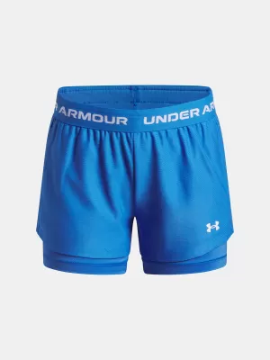 Lány rövidnadrág UNDER ARMOUR UA TECH PLAY UP 2N1 SHORT 6004985-402 KÉK