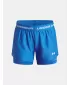 Lány rövidnadrág UNDER ARMOUR UA TECH PLAY UP 2N1 SHORT 6004985-402 KÉK
