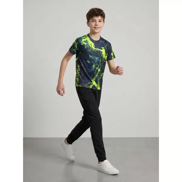  Dětské funkční triko premium ALTISPORT VOJ/ALK071TR01 NAVY-ŽLUTÁ 