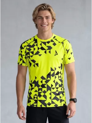 Férfi funkcionális tömörítés T -piró prémium ALTISPORT VOJ/ALM108TR04 NEON