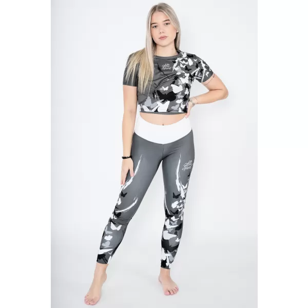  Női funkcionális prémium crop felső ALTISPORT VOJ/ALW022TR07 SZÜRKE 