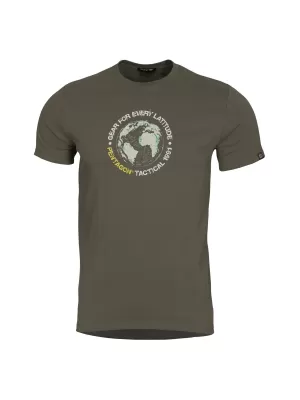 póló PENTAGON GLOBE T-SHIRT K09055 BARNA SZÜRKE