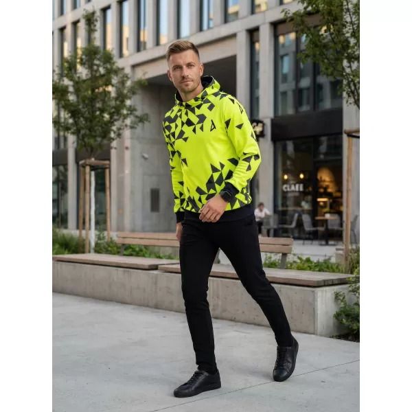  Férfi prémium funkcionális pulóver ALTISPORT VOJ/ALM108MI01 NEON SÁRGA 