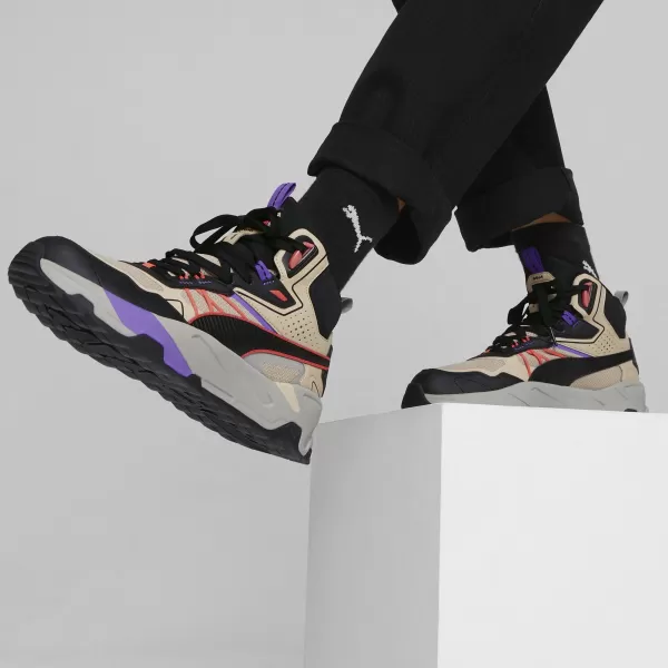  Csizma PUMA TRINITY MID HYBRID 39232703 GRANOLA/FEKETE/TÜZES KORALL 