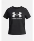 Lányos póló UNDER ARMOUR UA BIG LOGO SS 1389756-001 FEKETE
