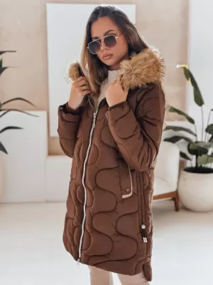 Női kabát DSTREET TY4936 BARNA