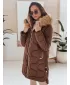 Női kabát DSTREET TY4936 BARNA