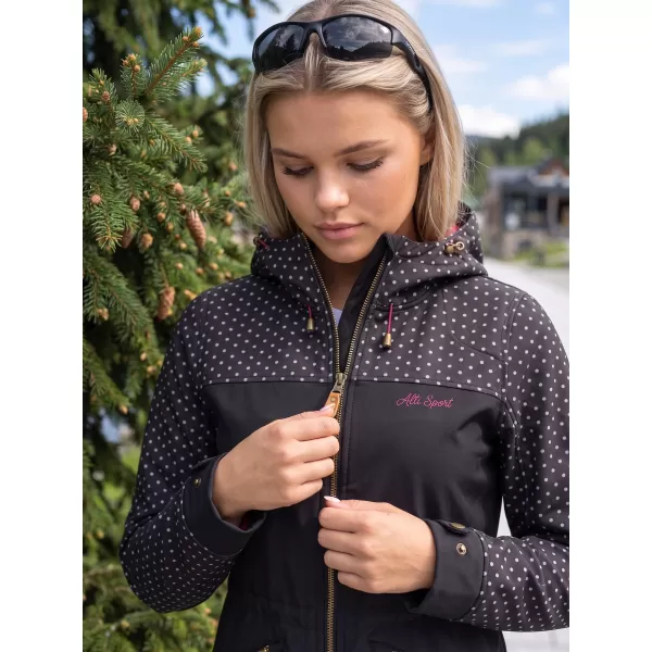  Női softshell dzseki ALTISPORT GEMEE FEKETE 