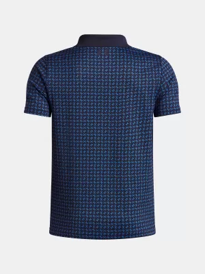 Fiú póló UNDER ARMOUR UA MATCHPLAY PRINTED POLO 1377349-411 KÉK