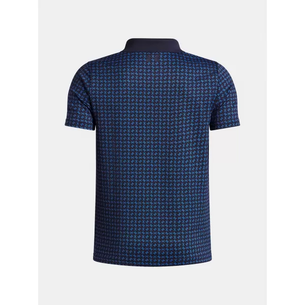  Fiú póló UNDER ARMOUR UA MATCHPLAY PRINTED POLO 1377349-411 KÉK 
