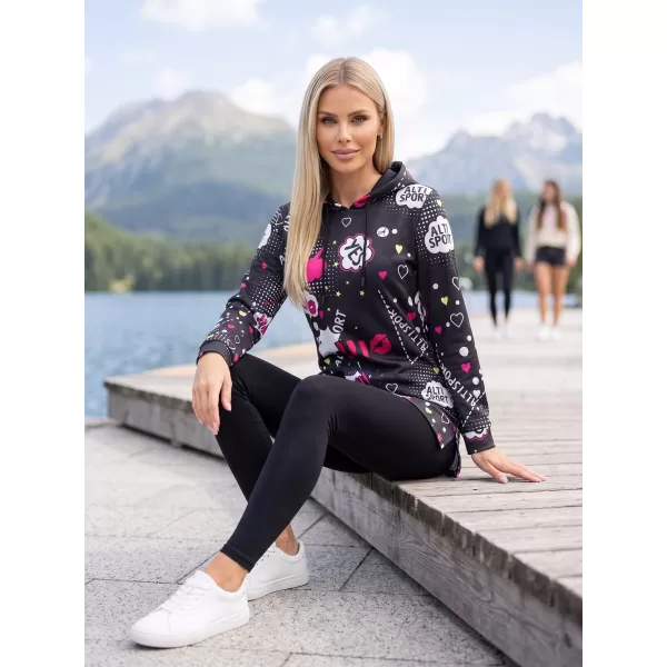  Női pulóver ALTISPORT GITA FEKETE 
