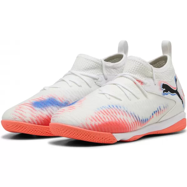  Futballcipők PUMA FUTURE 8 MATCH IT + MID JR 10861701 WHITE/ FEHÉR/PUMA FEKETE/VILÁGÍTÓ VÖRÖS 