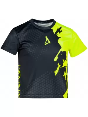 Gyermekfunkciós T -piró prémium ALTISPORT VOJ/ALM112TR01 FEKETE-FLUO SÁRGA
