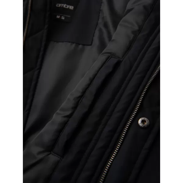 Kabát OMBRE OM-JAFL-0109 FEKETE 