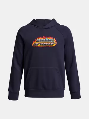 Fiú pulóver UNDER ARMOUR UA RIVAL FLC FLAMIN WDMRK HD 6003781-403 KÉK