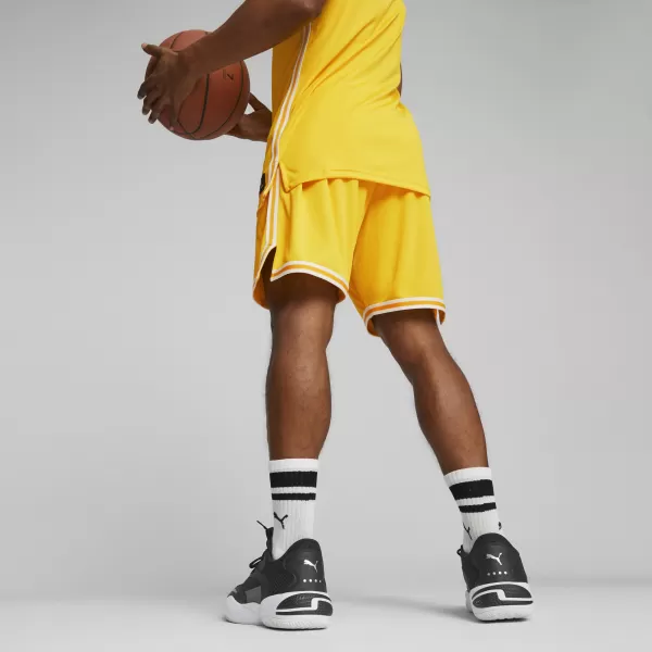  Rövidnadrág PUMA HOOPS TEAM GAME SHORT 67662905 SZÁMÍTÓGÉPES SÁRGA 
