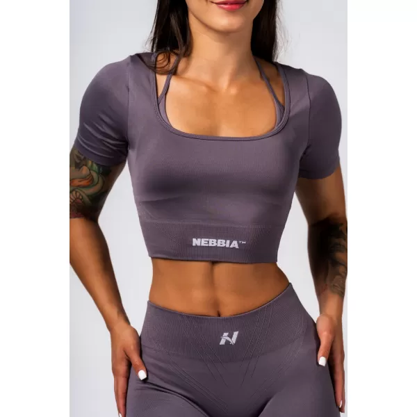  Varrat nélküli formázó felső FLOW SEAMLESS 499 DARK GREY Nebbia 