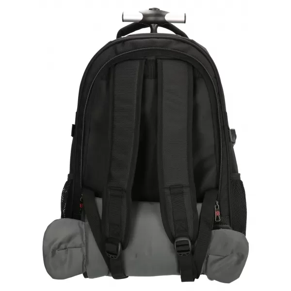  Hátizsák kerekeken ENRICO BENETTI Cornell 15" Trolley Backpack Black FEKETE 