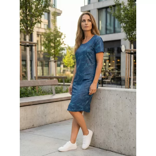  Női hosszabbított póló/prémium ruha ALTISPORT VOJ/ALW084SAT02 KÉK 