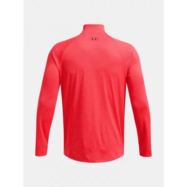  Férfi póló UNDER ARMOUR UA TECH TEXTURED 1/2 ZIP PIROS 