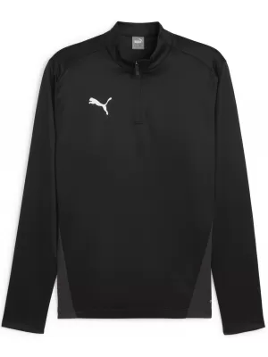 Ing PUMA TEAMGOAL TRAINING 1/4 ZIP TO 658629_03 PUMA FEKETE/FEHÉR/SÖTÉTSZÜRKE