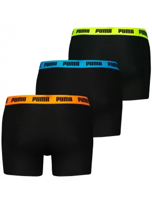 Bokszoló PUMA MEN EVERYDAY BOXER 3P 93832706 FEKETE/VÁLTOZÓ LOGÓ SZÍNEK