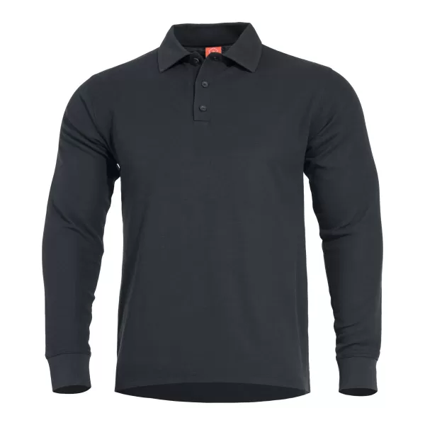  póló PENTAGON ANIKETOS LONG POLO K09013 FEKETE 