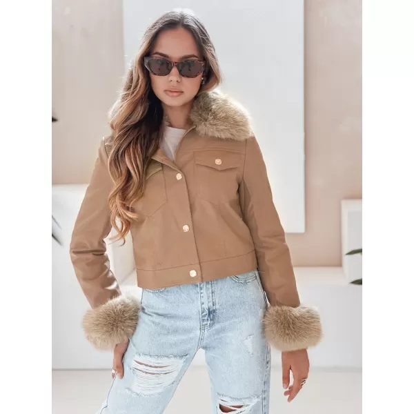  Női kabát DSTREET TY5139 KARAMELLA 