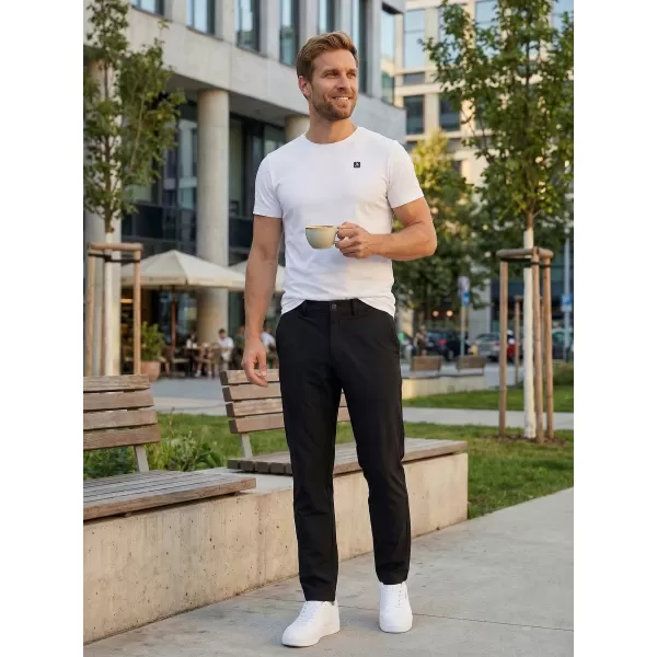  Férfi nadrág ALTISPORT ATS TROUSER SLIM-FIT FEKETE 