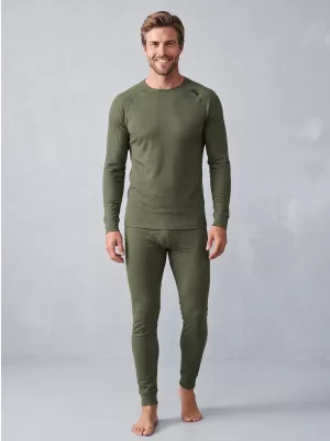 Férfi termoszett ALTISPORT GAIN KHAKI/FEKETE