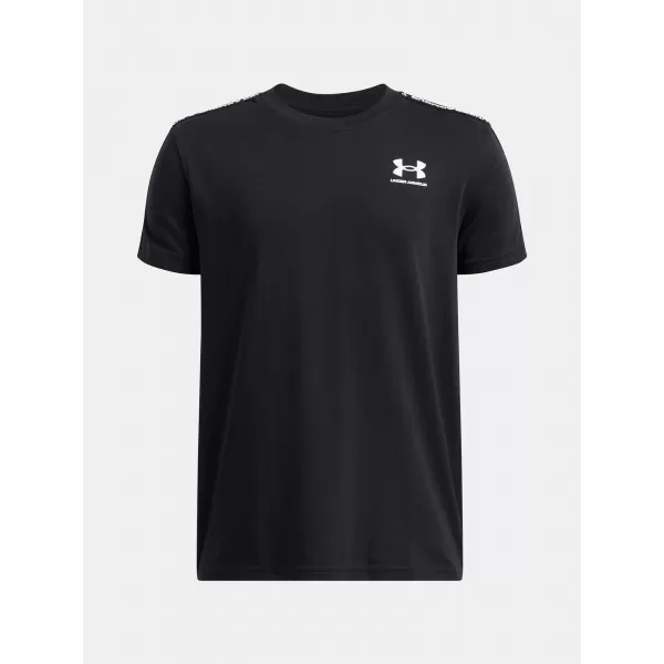  Fiú póló UNDER ARMOUR UA B ICON TAPED SS 6001583-001 FEKETE 