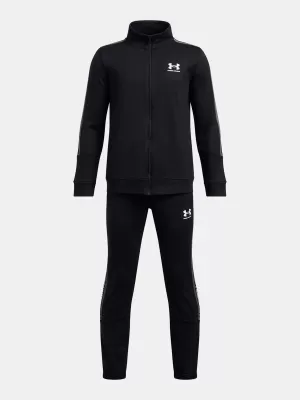 Fiúk készlet UNDER ARMOUR UA B ICON KNIT TRACKSUIT 1390295-001 FEKETE