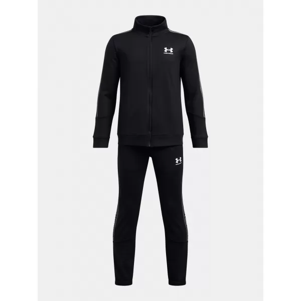  Fiúk készlet UNDER ARMOUR UA B ICON KNIT TRACKSUIT 1390295-001 FEKETE 