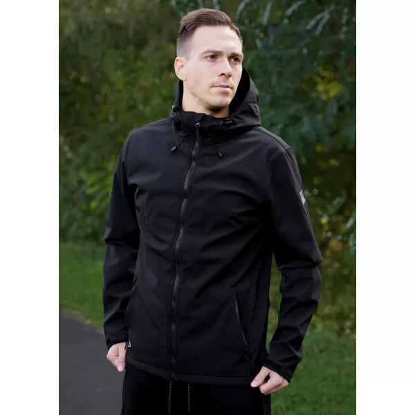  Férfi softshell dzseki ALTISPORT NEWET FEKETE 