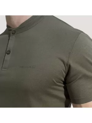 póló PENTAGON ROMEO 2.0 HENLEY T-SHIRT K09050 FEKETE