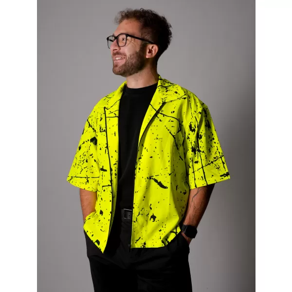  Prémium férfi ing ALTISPORT VOJ/ALM034KOS01 NEON SÁRGA 