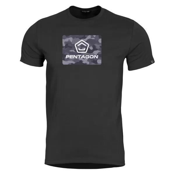  póló PENTAGON AGERON SPOT CAMO K09012 FEKETE 
