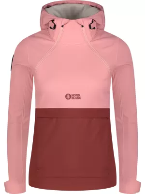 Női softshell anorák NORDBLANC NBWSL8275 VILÁGOS RÓZSASZÍN