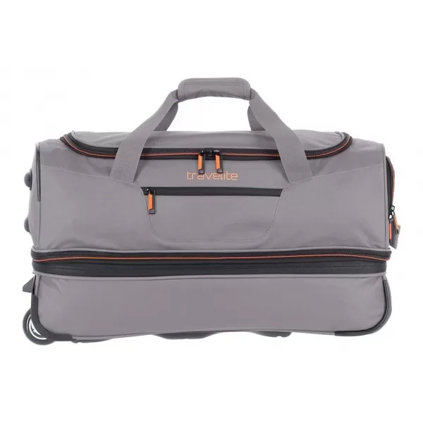  Táska TRAVELITE BASICS WHEELED DUFFLE S SZÜRKE/NARANCS 