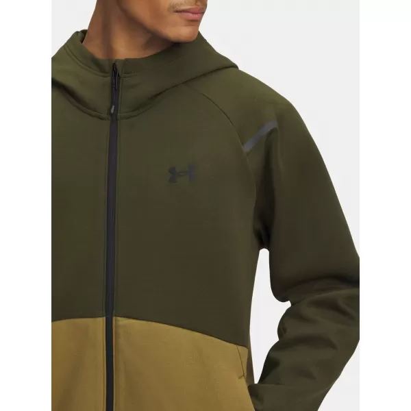  Férfi pulóver UNDER ARMOUR UA UNSTOPPABLE FLC FZ HD EU ZÖLD 