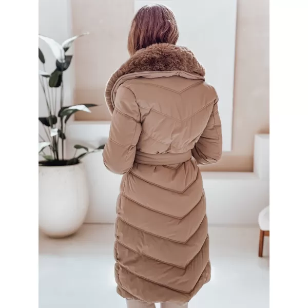  Női kabát DSTREET TY5077 KARAMELLA 