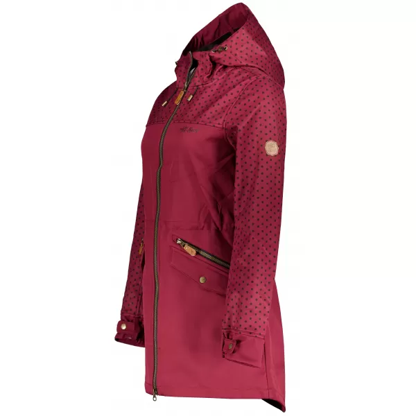  Női softshell dzseki ALTISPORT GEMEE BURGUNDIA 