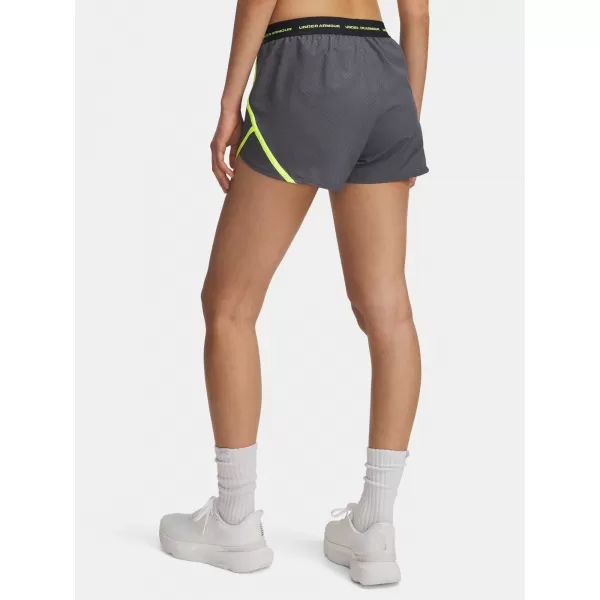  Női rövidnadrág UNDER ARMOUR UA FLY BY 3'' NOVELTY SHORT 6004029-025 SZÜRKE 