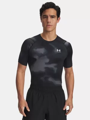 Férfi póló UNDER ARMOUR UA HG ARMOUR PRINTED SS 1383321-003 FEKETE