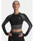 Női póló UNDER ARMOUR UA HG RIB 1/4 ZIP 6003981-004 FEKETE