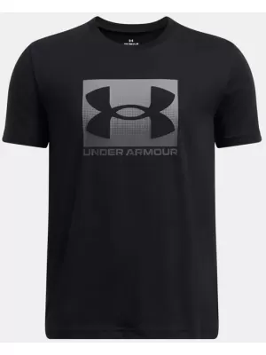 Fiú póló UNDER ARMOUR UA B BOXED SPORTS UPDATE SS 1388672-001 FEKETE