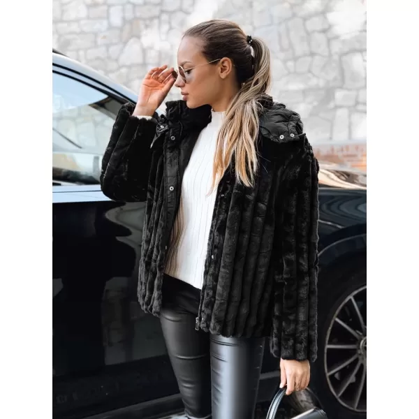  Női kabát DSTREET TY5276 FEKETE 
