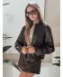 Női kabát DSTREET TY5220 BARNA