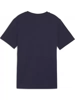 T -póló PUMA TEAMGOAL CASUALS TEE JR 658616_06 PUMA NAVY/PUMA WHITE